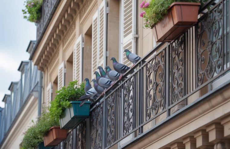 Comment éloigner durablement les pigeons des balcons et rebords de fenêtres à Paris ?