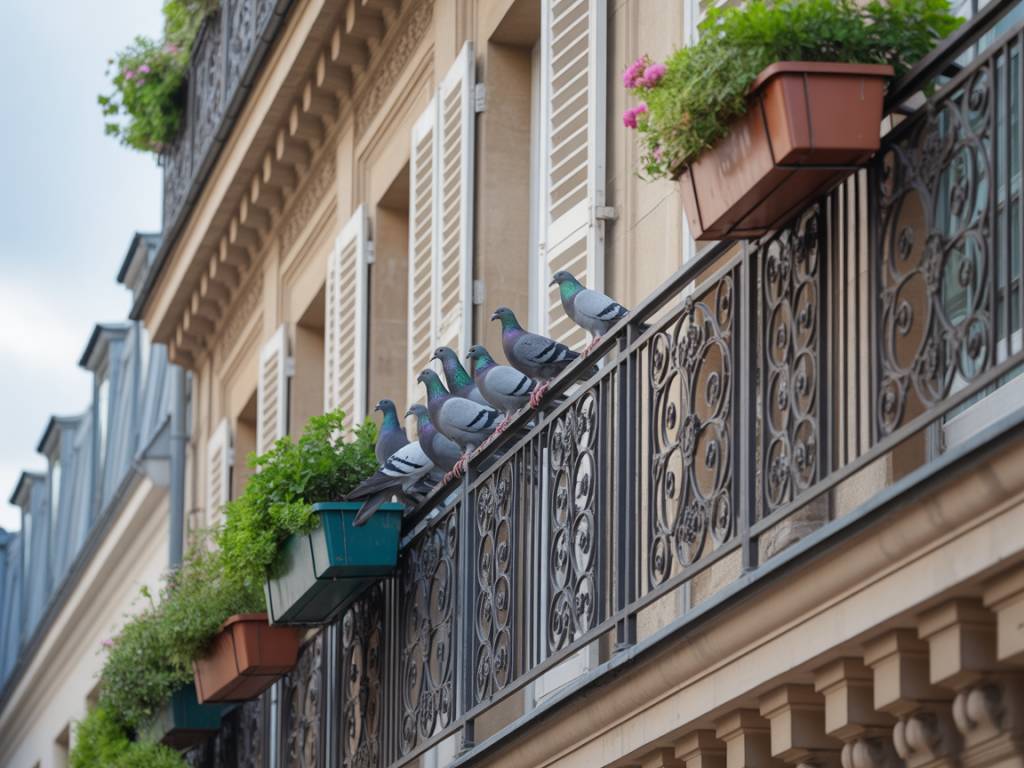 Comment éloigner durablement les pigeons des balcons et rebords de fenêtres à Paris ?